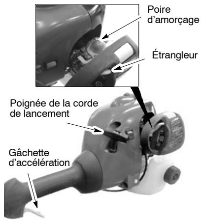 MCCULLOCH TRIMMAC 250LS - DÉMARRAGE DU MOTEUR A FROID (ou démarrage après ravitationnement) - 2