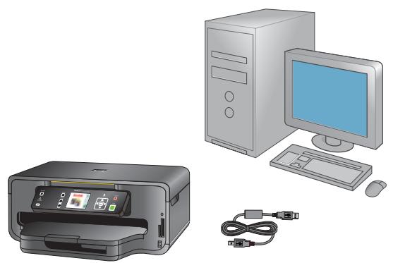 KODAK ESP 7 ALL-IN-ONE PRINTER - Connexion par câble USB - attendre avant de brancher le câble - 2
