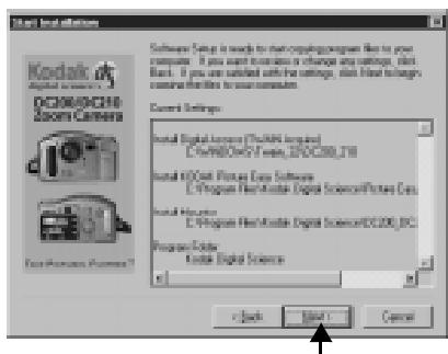 KODAK DC200 PLUS - Installation du logiciel - 6