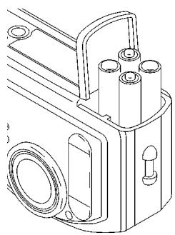 KODAK DC200 PLUS - Pour installer les piles : - 1