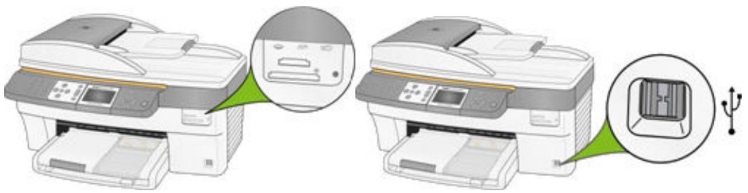 KODAK EASYSHARE 5500 - Logements de cartes mémoire et port USB - 1