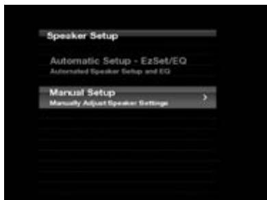 HARMAN KARDON AVR 260 - Troisième étape – Menu de la configuration manuelle - 1