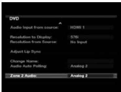 HARMAN KARDON AVR 260 - Configuration des sources - 2