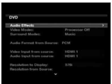 HARMAN KARDON AVR 260 - Configuration des sources - 1