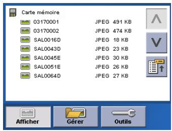 MAGELLAN 2200T - Sélectionnez Lister fichiers - 3