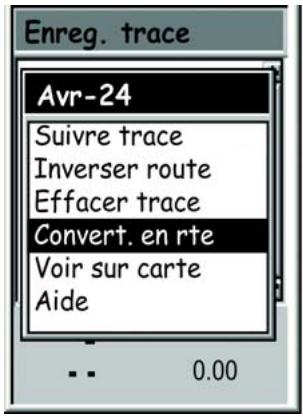 MAGELLAN EXPLORIST 200 - Convertir un enregistrement de trace en route - 1