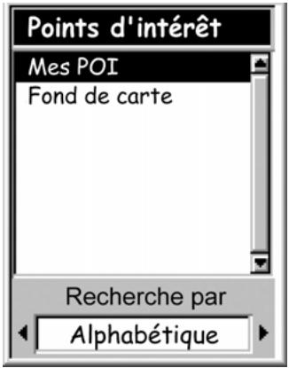 MAGELLAN EXPLORIST 200 - Rechercher un POI enregistré par l'utilisateur - 1