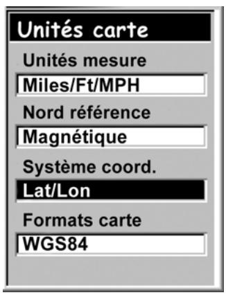 MAGELLAN EXPLORIST 200 - Choisir un système de coordonnées - 1