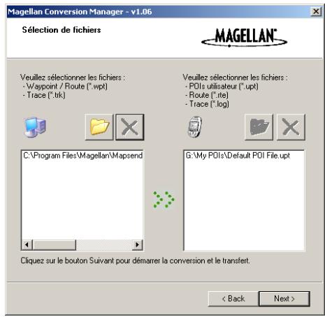 MAGELLAN EXPLORIST 210 - Transférer des waypoints, routes et traces de MapSend - 1