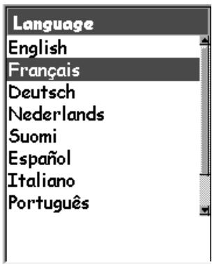 MAGELLAN EXPLORIST 210 - Choisir une langue - 1