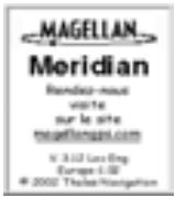MAGELLAN MERIDIAN - Mise sous tension/rétroéclairage/contraste - 1