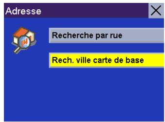 MAGELLAN ROADMATE 300 - Rechercher la carte de base d'une ville - 1