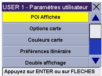 MAGELLAN ROADMATE 300 - Sélection POI affichés - 1