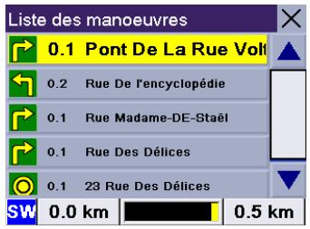 MAGELLAN ROADMATE 300 - Exclure une manœuvre d'un itinéraire calculé - 1