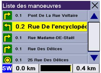 MAGELLAN ROADMATE 300 - Exclure une manœuvre d'un itinéraire calculé - 2