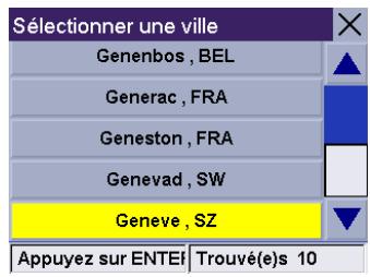 MAGELLAN ROADMATE 300 - Rechercher la carte de base d'une ville - 4