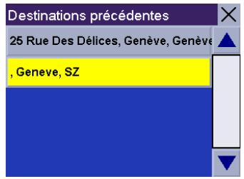 MAGELLAN ROADMATE 300 - Carnet d'adresses : destinations précédentes - 3