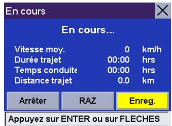 MAGELLAN ROADMATE 300 - Enregistrer le carnet de voyage en cours - 1