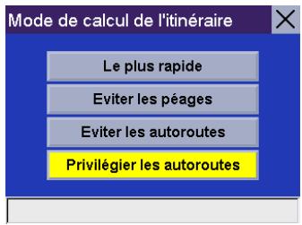 MAGELLAN ROADMATE 300 - Choisir le mode de calcul de l'itinéraire - 4