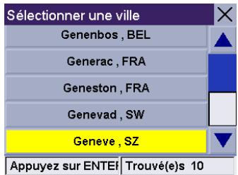 MAGELLAN ROADMATE 300 - Rechercher la carte de base d'une ville - 3