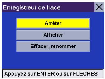 MAGELLAN ROADMATE 300 - Arrêter l'enregistreur de trace - 2