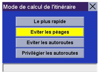 MAGELLAN ROADMATE 300 - Choisir le mode de calcul de l'itinéraire - 2