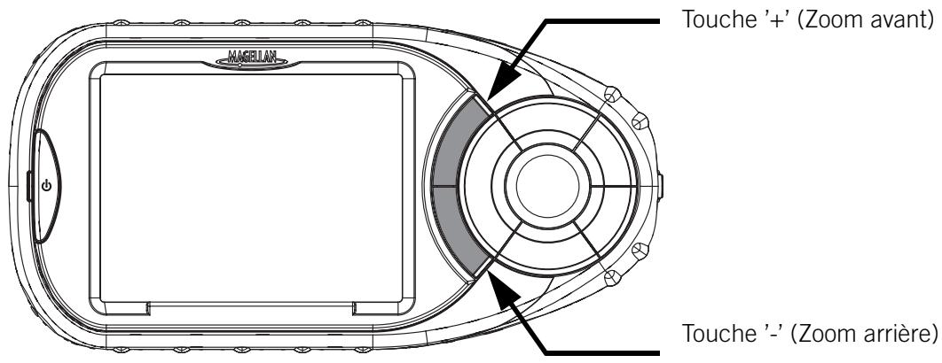 MAGELLAN ROADMATE 300 - Modifier les niveaux de zoom de la carte - 1