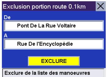 MAGELLAN ROADMATE 300 - Exclure une manœuvre d'un itinéraire calculé - 3