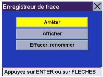 MAGELLAN ROADMATE 300 - Démarrer l'enregistreur de trace - 3