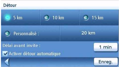MAGELLAN MAESTRO 4215 - Définir les options du mode détour - 2
