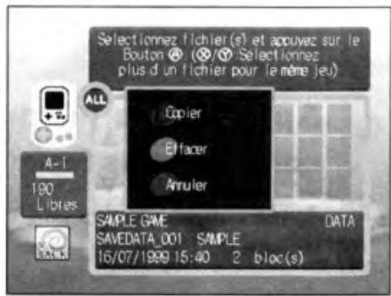 NINTENDO DREAMCAST - EFFACER DES FICHIERS - 2