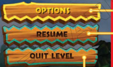 OPTIONS RESUME QUIT LEVEL