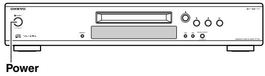ONKYO C-1VL - Mise sous tension du C-1VL - 1