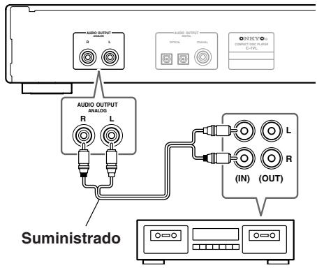 ONKYO C-1VL - Conexiones analógicas al amplificador y grabador - 2