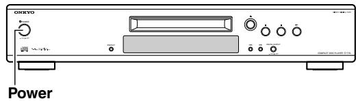 ONKYO C-1VL - Encendido del C-1VL - 1