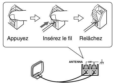 ONKYO HT-SR600 - Connexion de l'antenne-cadre AM - 2