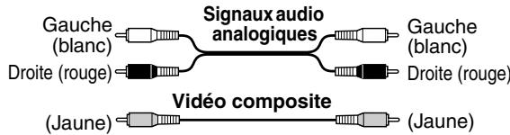 ONKYO HT-SR600 - Code de couleurs des prises RCA pour apparéils AV - 1
