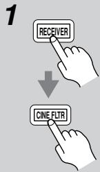 ONKYO HT-SR600 - Utilisation de la fonction CinemaFILTER - 1