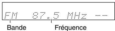 ONKYO HT-SR600 - Choisissez "AM" ou "FM" avec le bouton [TUNER]. - 1