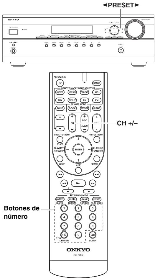 ONKYO HT-S3200 - Selección presintonías - 1