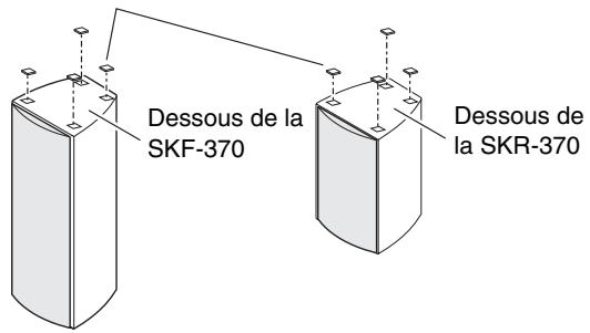 ONKYO HT-S3200 - Utilisation des patins en caoutchouc pour une assise plus stable - 1