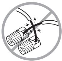 ONKYO HT-S3200 - Precauciones durante la connexion de los altavoces - 1