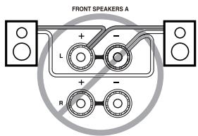 ONKYO HT-S3200 - Precauciones durante la connexion de los altavoces - 3