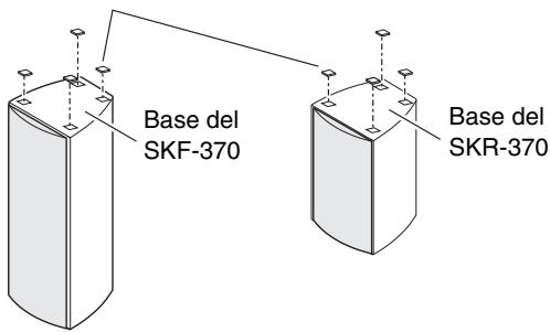 ONKYO HTP-370 - Utilizar los tapones de caucho para una plataforma más estable - 1