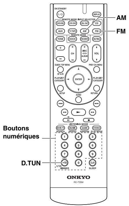 ONKYO HTP-370 - Recherche d'une station radio par fréquence - 1