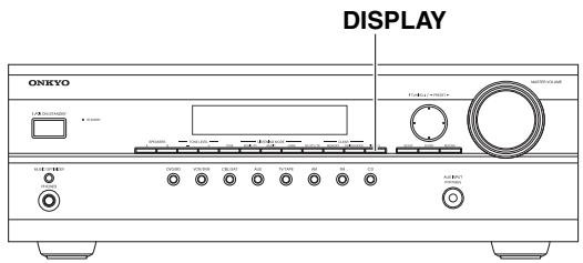 ONKYO HTP-370 - Visualizar informacion de radio AM/FM - 1