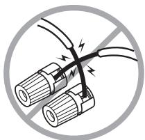 ONKYO HTP-370 - Précautions lors de la connexion des enceintes - 1