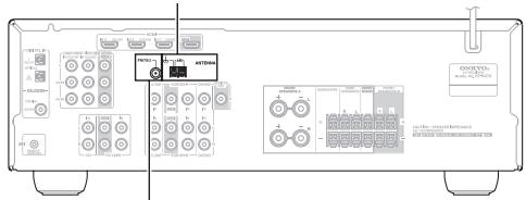 ONKYO HTP-370 - Conectar la antenna - 1