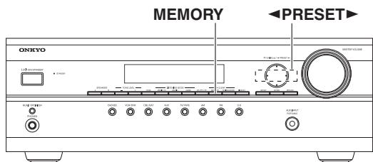 ONKYO HTP-370 - Presintonizar emisoras AM/FM - 1