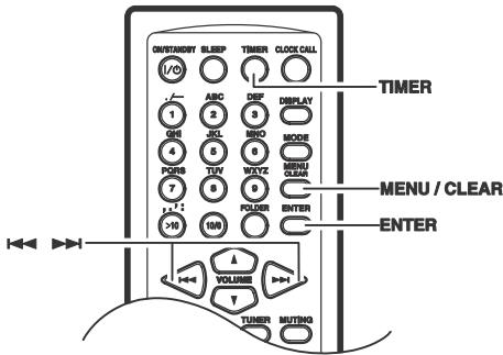 ONKYO CR-445 - Activar y desactivar los temporizadores - 1